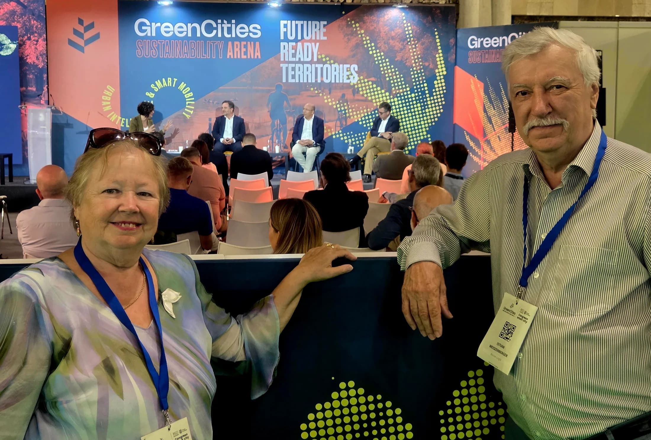 Zwei Inhaber von Weise Logik auf der GreenCities-Veranstaltung